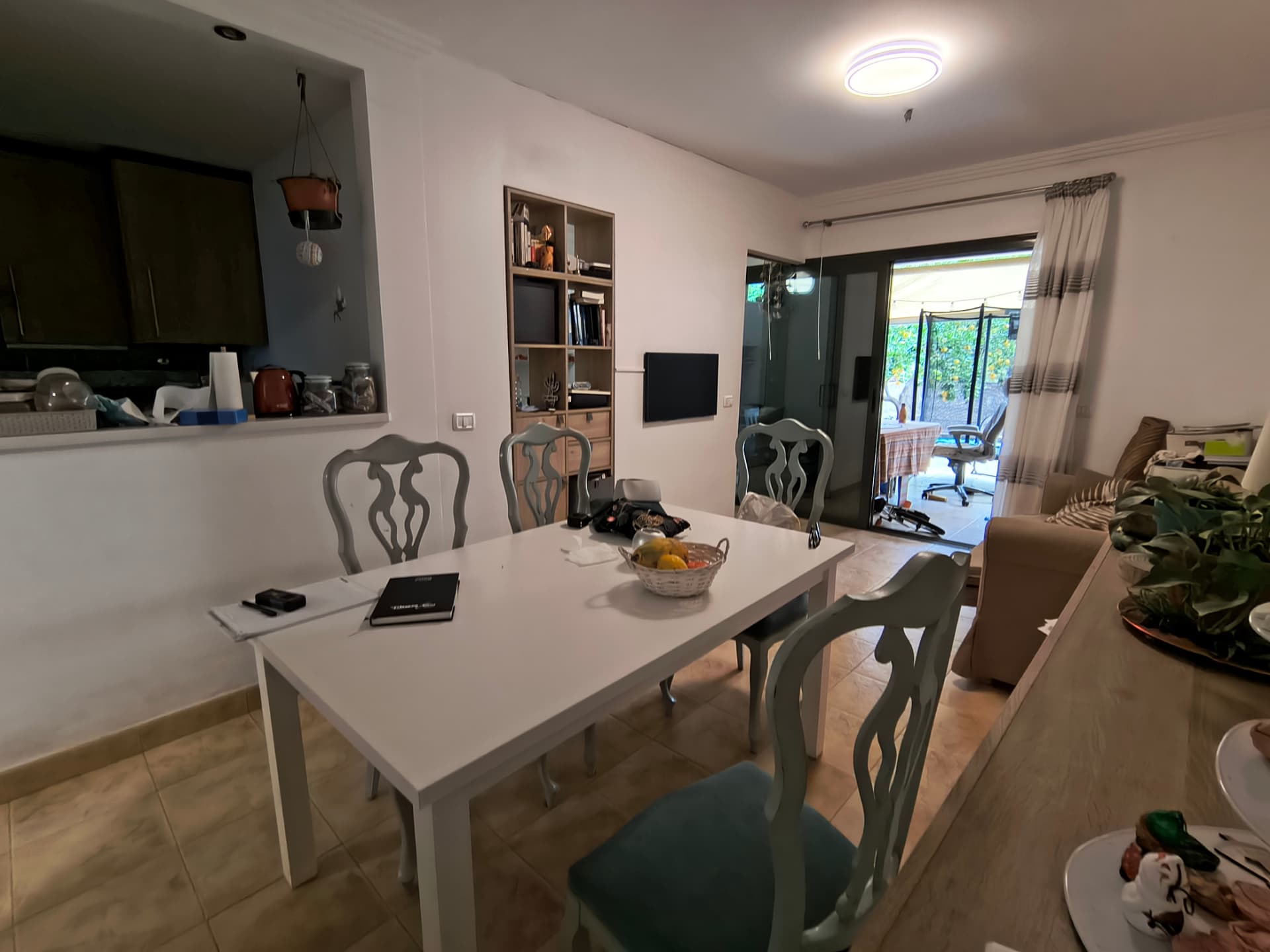 Antes de la reforma: Salón comedor con salida a la terraza